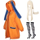 Костюм для косплея из аниме Kakegurui Yomoduki Runa, толстовка с капюшоном, комбинированный игрок, толстовки, парик, носки, костюм на Хэллоуин