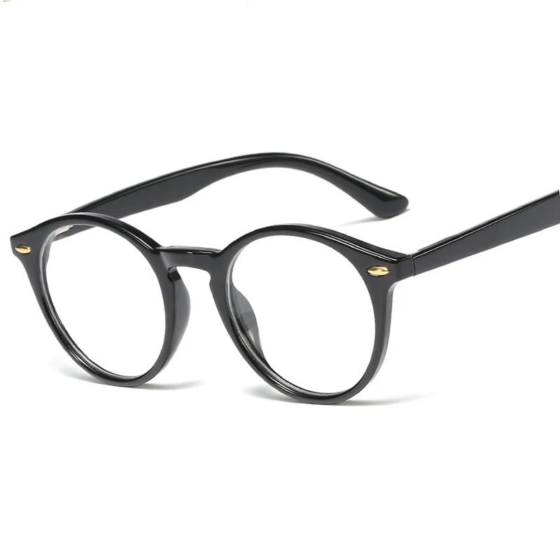 Классический дизайн круглые винтажные рисовые очки для ногтей оправа женские