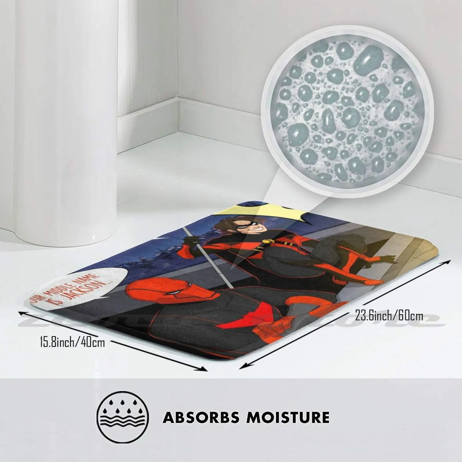 Tim “Danger” Jackson Drake Carpet Water Absorb Non-Slip Door Mat Red Robin Hood Jason Todd | Дом и сад
