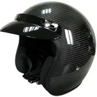 Шлем мотоциклетный полусредний из углеродного волокна, плоский (L)