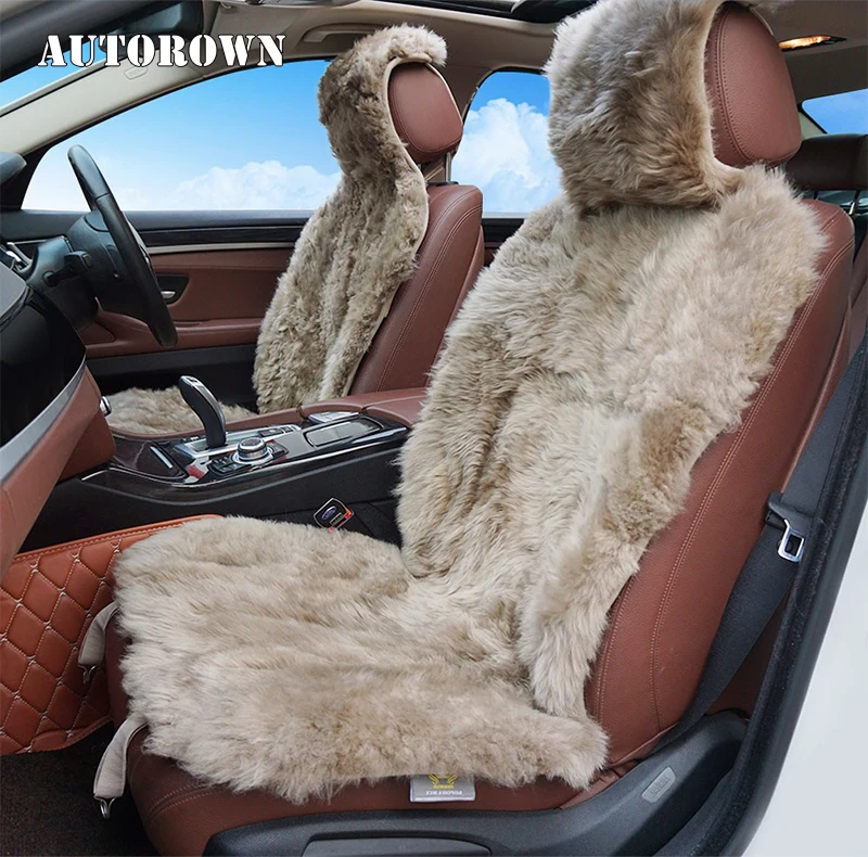 AUTOROWN Меховая накидка из 100% Австралийской овчины Универсальный размер Накидка на