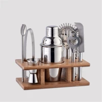stainless steel cocktail set 350ml cocktail snow kettle shaker mixer drink bartender browser kit xueke cup bars set tools