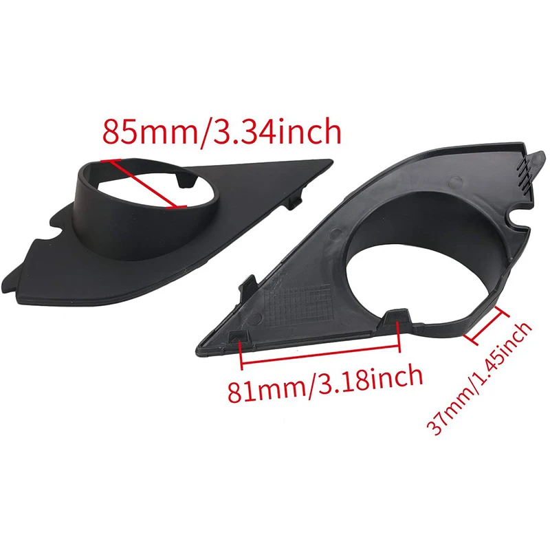 2X переднего бампера Туман светильник решетка рамка Накладка для BMW E60 E61 М Спорт 2004