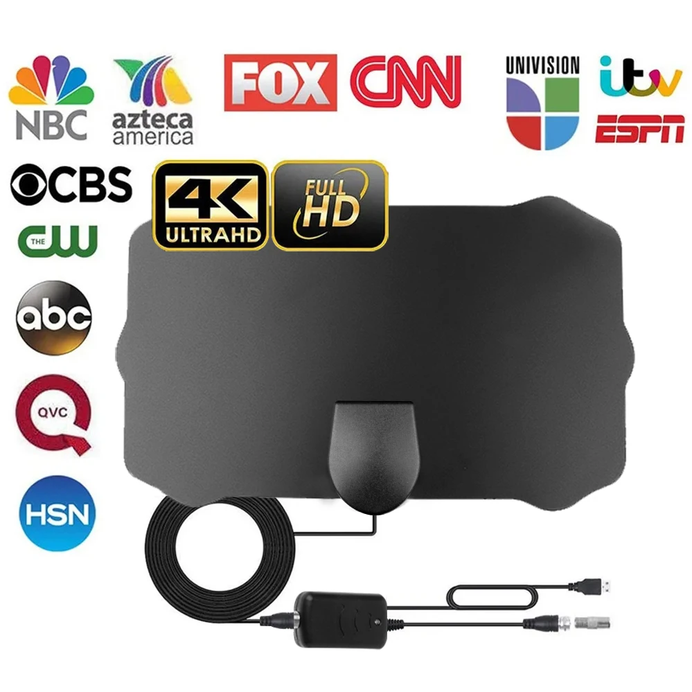 

Dropship HDTV Antennas 8K Digital TV Antenna 80 miles For Aerial DVB-T2 ATSC ISDB satellite dish receiver For indoor,Camper Van