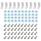 Набор коннекторов из 2040 алюминиевого профиля: угловой кронштейн 10 шт. + 40 шт. 20 серий M4 T-slot + 40 шт. M4x10 мм, шестигранный гнездовой болт