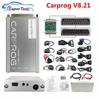Автомобильный адаптер Carprog V8.21 онлайн-программатор с генератором ключей, инструмент для ремонта автомобиля Prog V 8,21 для сброса подушек безопасностирадиоDashIMMOECU