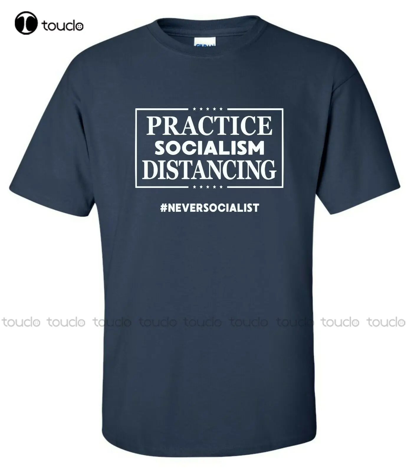 

"Practice Socialism Distancing" T-Shirt Never Socialist Pro Freedom Funny Anti Black T Shirt Custom Aldult Teen Unisex Xs-5Xl