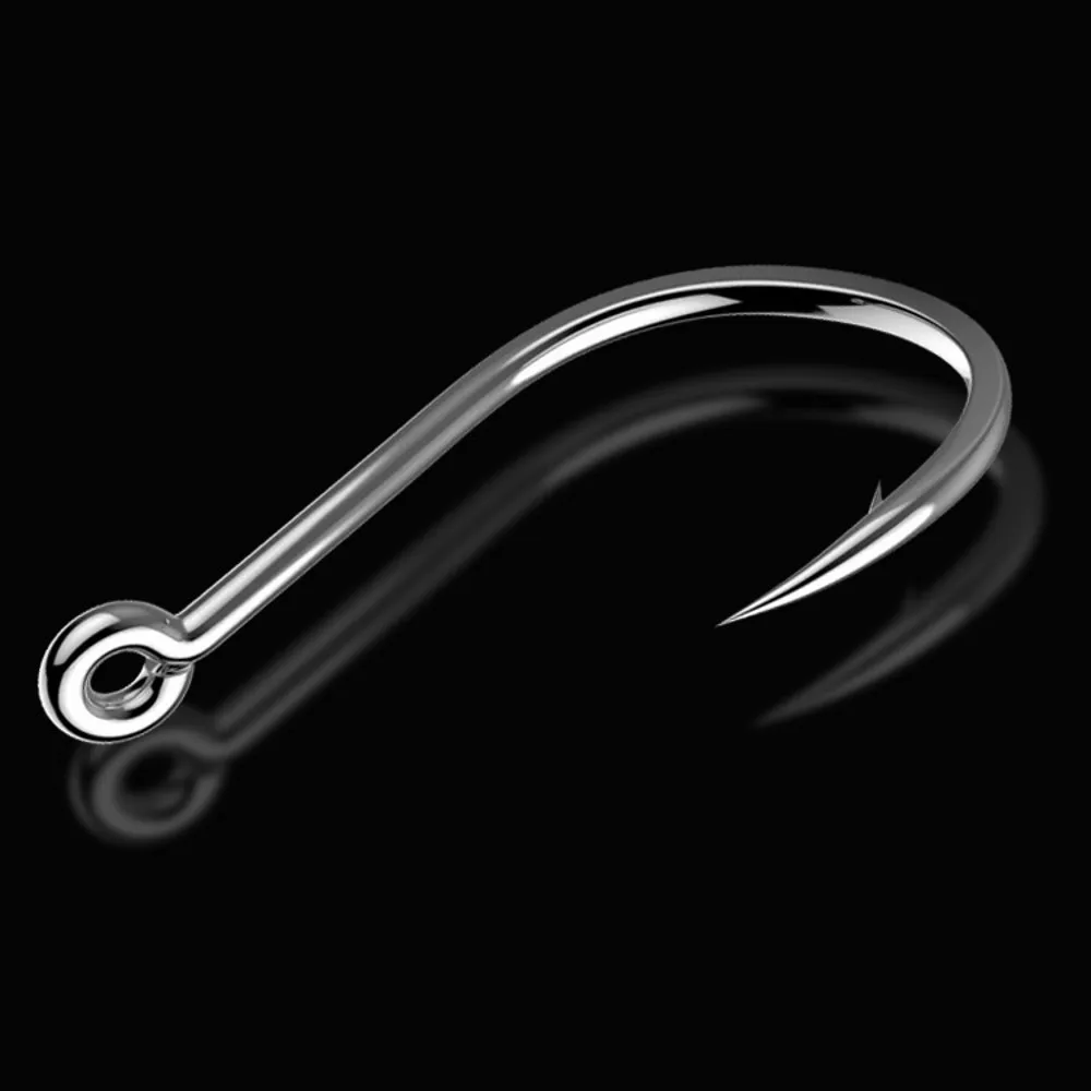 

50pcs/lot Circle Hook Fishing Hooks Jig Hooks 3#-15# крючки для рыбалки Barbed Fishhooks Fishing Accessories peche carpe