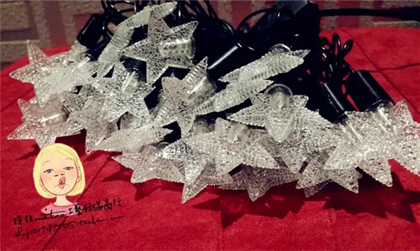 

LED colorful lights string New Year Festival Christmas tree decorative lights outdoor waterproof five pointed star lights