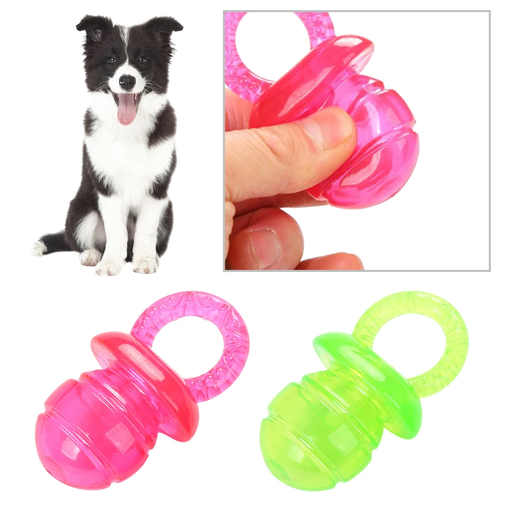 Pet Dog Toy TPR Transparent Pacifier Bite Vent Molars Entertainment Toys Supplies All Dogs Universal | Дом и сад