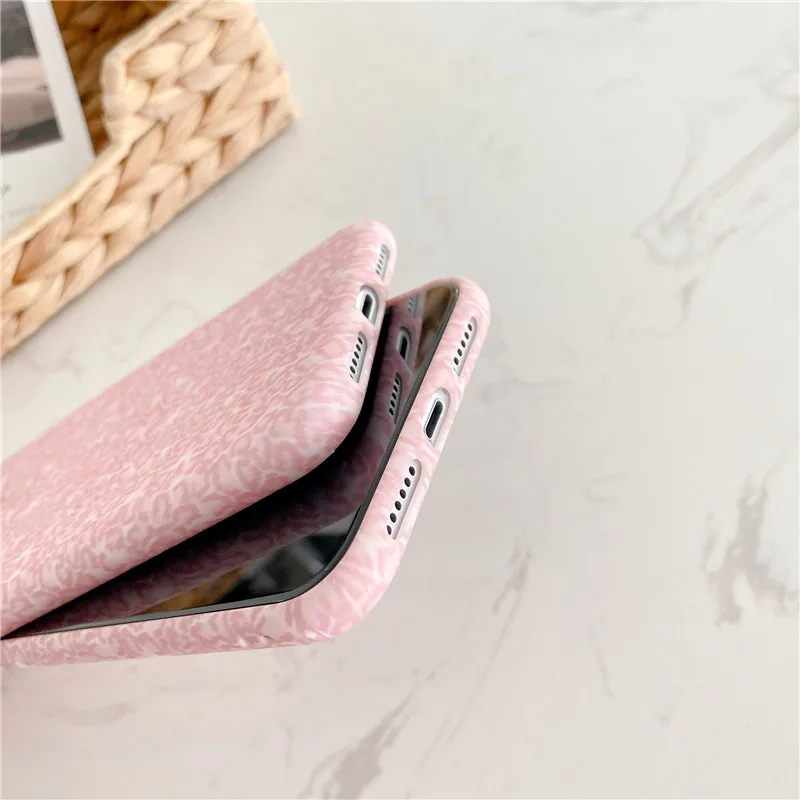 

Case For iPhone 11 Pro Max X XS XR Cute Pink Phone Cases For iPhone 7 8 Plus SE 2 2020 Soft Silicone Cover