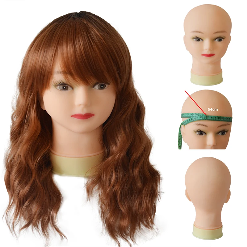 

манекен голова, разноцветные, с манекеновой головкой, для парика, шляпа, дисплей, 54 см, размер головы, женский парик, голова, хорошая кукла, го...