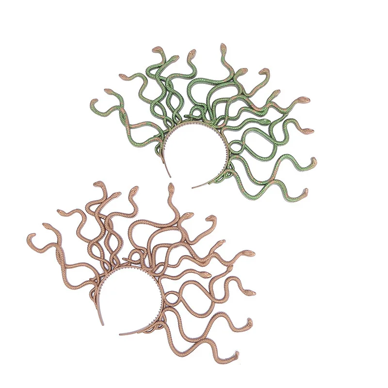 Винтажная повязка на голову Medusa костюм змейки Хэллоуин головной убор для косплея