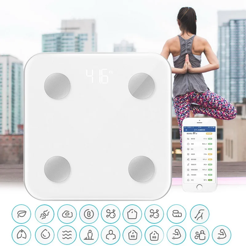 Smart Bluetooth Body Fat Scale Composition Monitor with LED Display Battery Operated | Инструменты