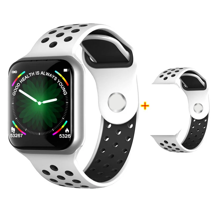 add 1 strap IP68 Водонепроницаемые F8 Bluetooth умные часы с монитором сердечного ритма Смарт-часы 1,3 дюймов экран расстояние шагов калории спортивные умные часы - Цвет: add 1 strap