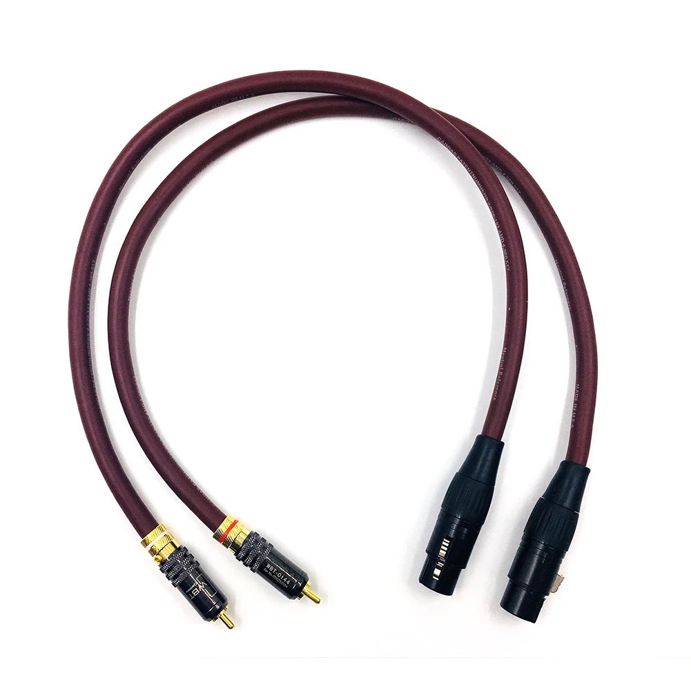 Halданных HIFI WBT-0144 RCA к XLR Женский кабель сбалансированный справочный