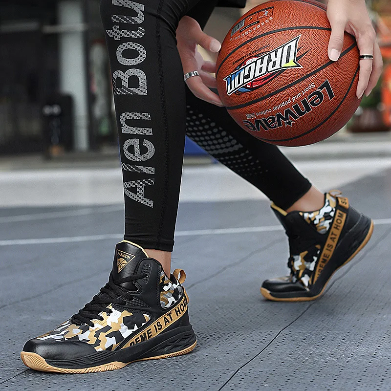 Мужская баскетбольная обувь с высоким берцем баскетбольные кроссовки для мужчин