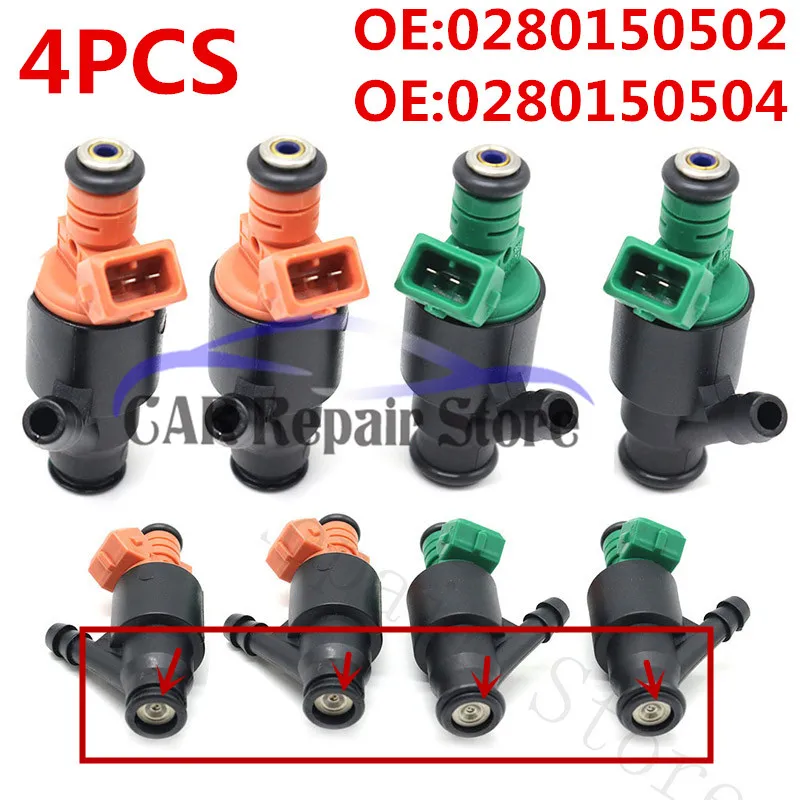 4 шт. автомобильные аксессуары топливный инжектор для 1995 2002 Kia Sportage 2 0 OEM 0280150502