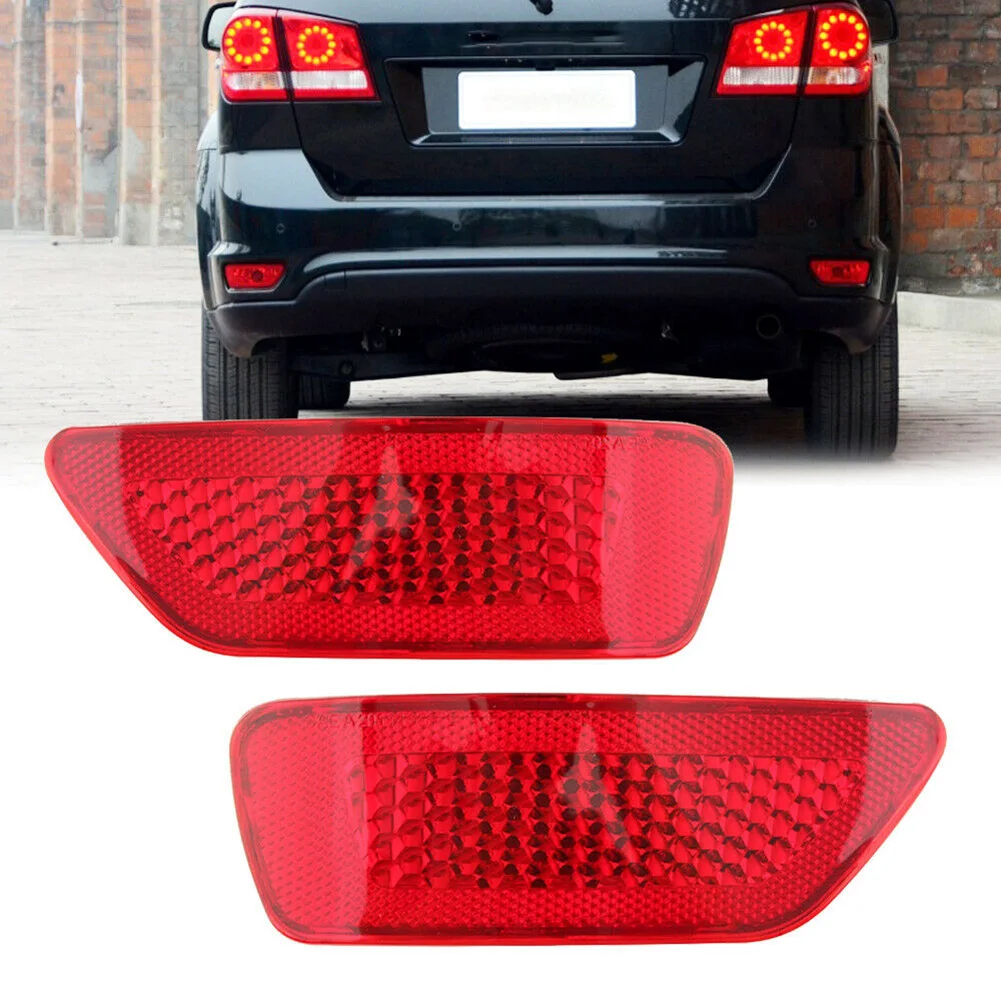 

Bumper headlights Reflector Reflective strips PMMA lens For Jeep Replace 2Pc Accessories.