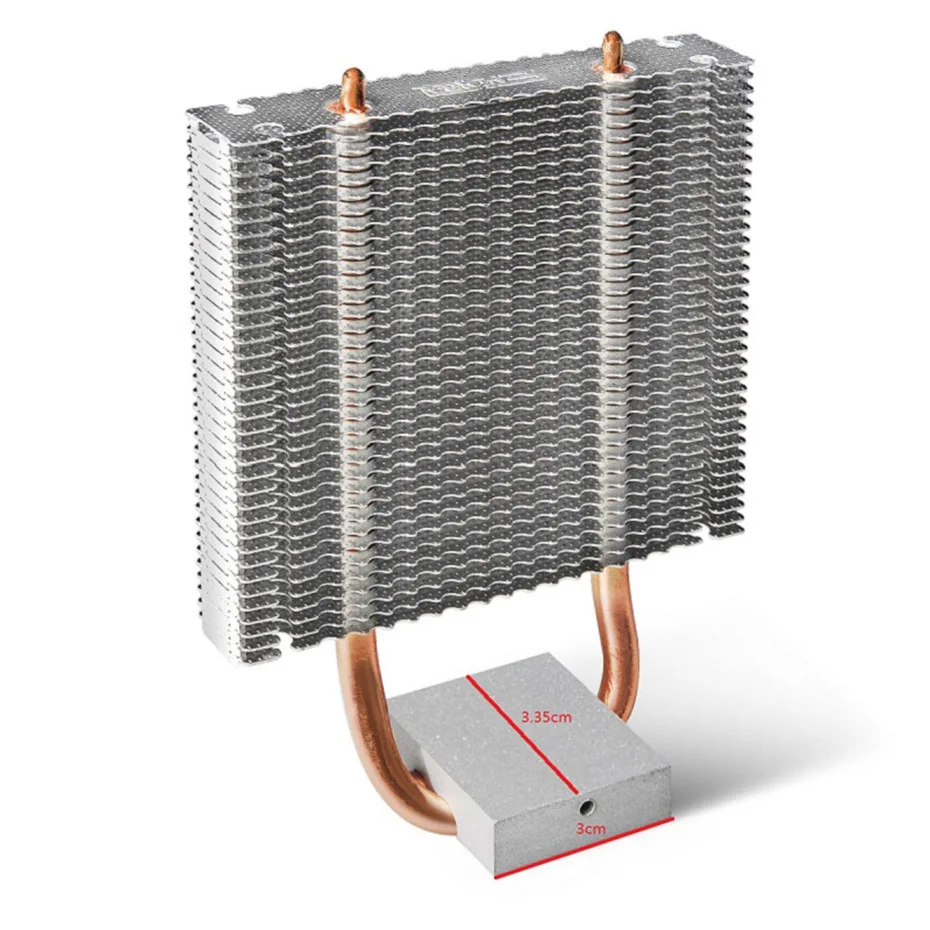 Pccooler N80 2 медная тепловая трубка northbridge cooler southbridge Охлаждающий радиатор для материнской платы поддерживающая конструкция 80 мм вентилятор процессора