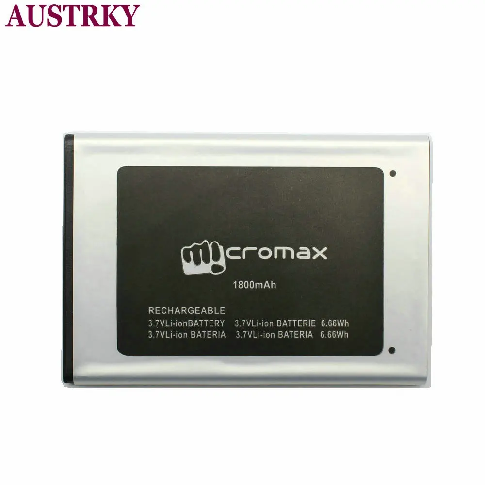 Новый аккумулятор для телефона Micromax Q383 1800 мАч аккумуляторные батареи + код