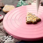 Вращающийся на 360 градусов вращающийся поворотный стол для торта 14 см, мини-украшение для торта, печенья, элегантная подставка для торта ручной работы, нескользящая основа