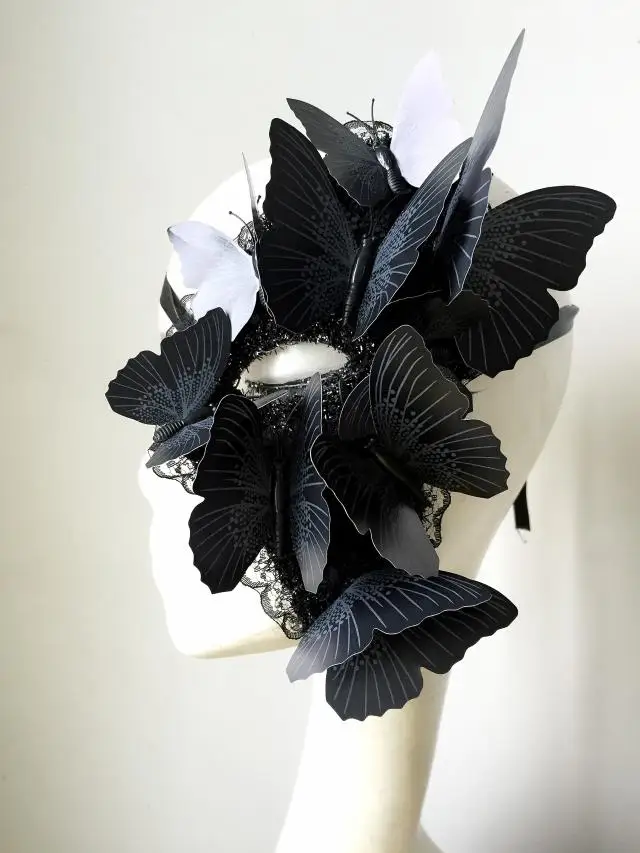 Женская полулицевая маска бабочка для вечеринки аксессуары косплея сценическая