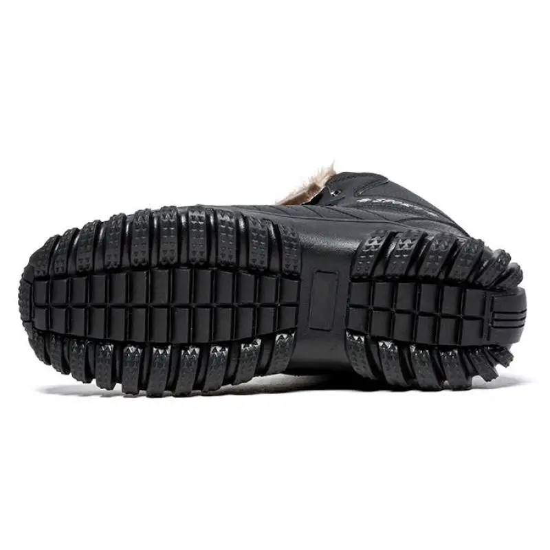 Мужские зимние уличные кроссовки теплые плюшевые Ботинки Ботильоны хлопковая