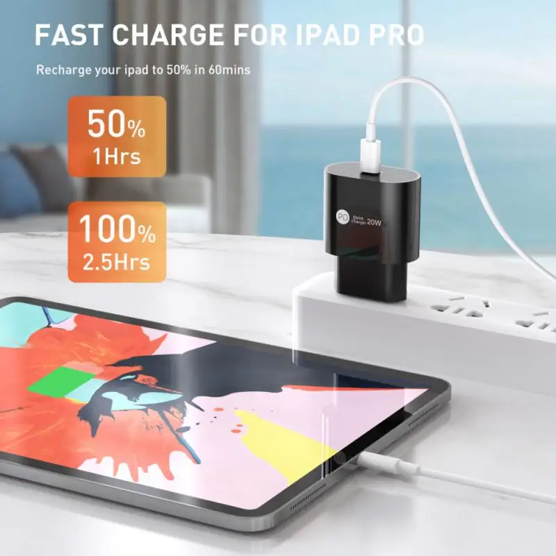 

20W PD Charger Quick Charge Type C Wall Adapter QC Fast Charging Phone For iPhone 12 Pro Max Mini 11 Huawei Mobile Charger