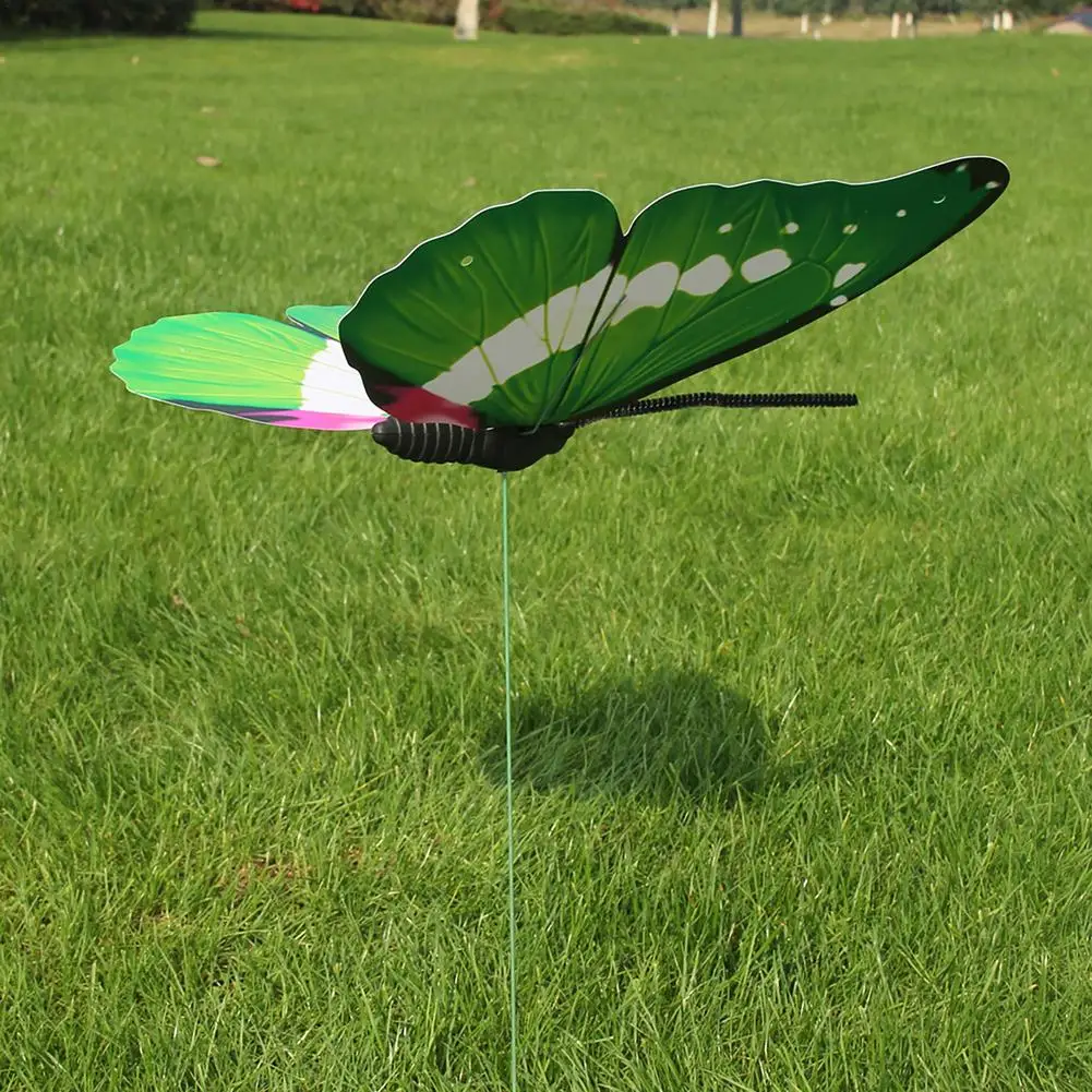 Искусственная бабочка 40 см садовая яркая ярких цветов украшение для сада