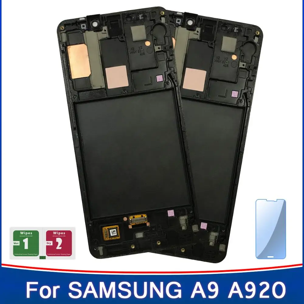 2 шт. 6 3 &quotдисплей для 100% проверенных рабочих SAMSUNG GALAXY A9 2018 A920 ЖК сенсорный экран с
