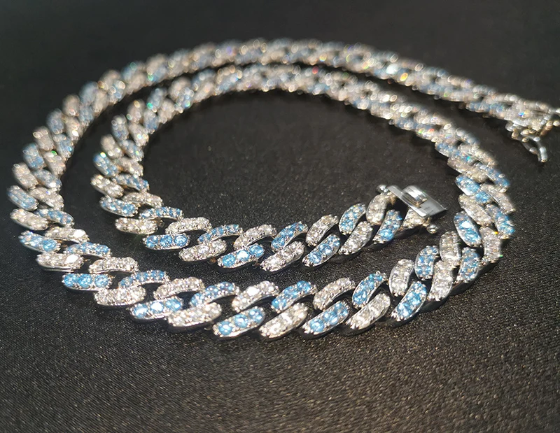 1"-20" AAA+ кубический цирконий вымощенный Bling Iced Out кубинская Снаряженная цепочка с цепочкой для мужчин и женщин хип-хоп рэппер ювелирные изделия