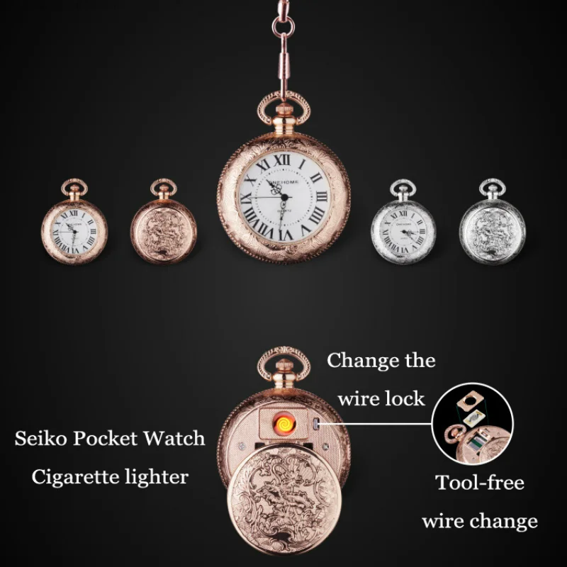 Новинка 2021 карманная зажигалка Seiko с USB-зарядкой модная подвесная подарок | Дом и