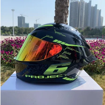 Модный мотоциклетный шлем на все лицо с одним козырьком для мужчин и женщин