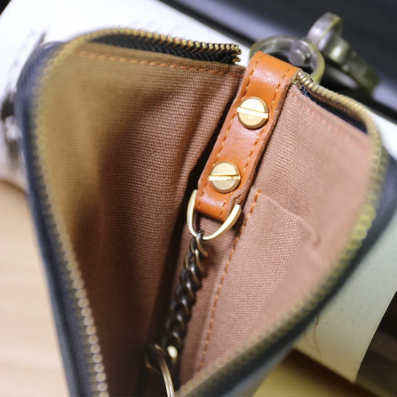 Мужской кожаный кошелек для монет SIKU модный ключей | Багаж и сумки