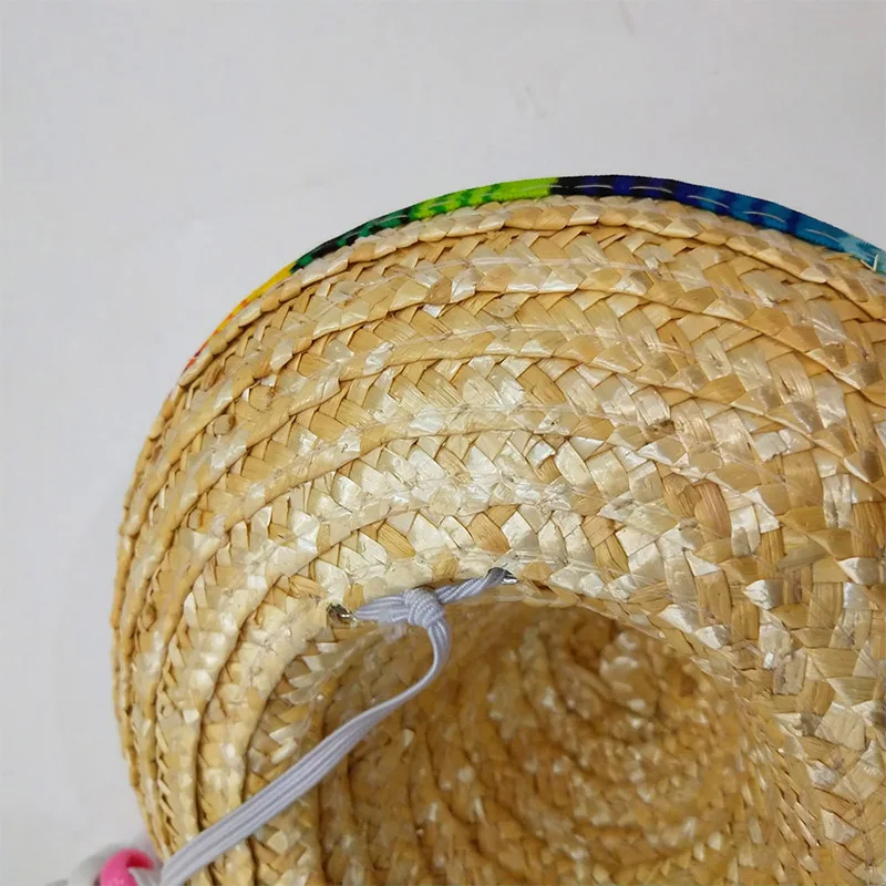 Соломенная мини соломенная шляпа для собак мексиканская регулируемая большая