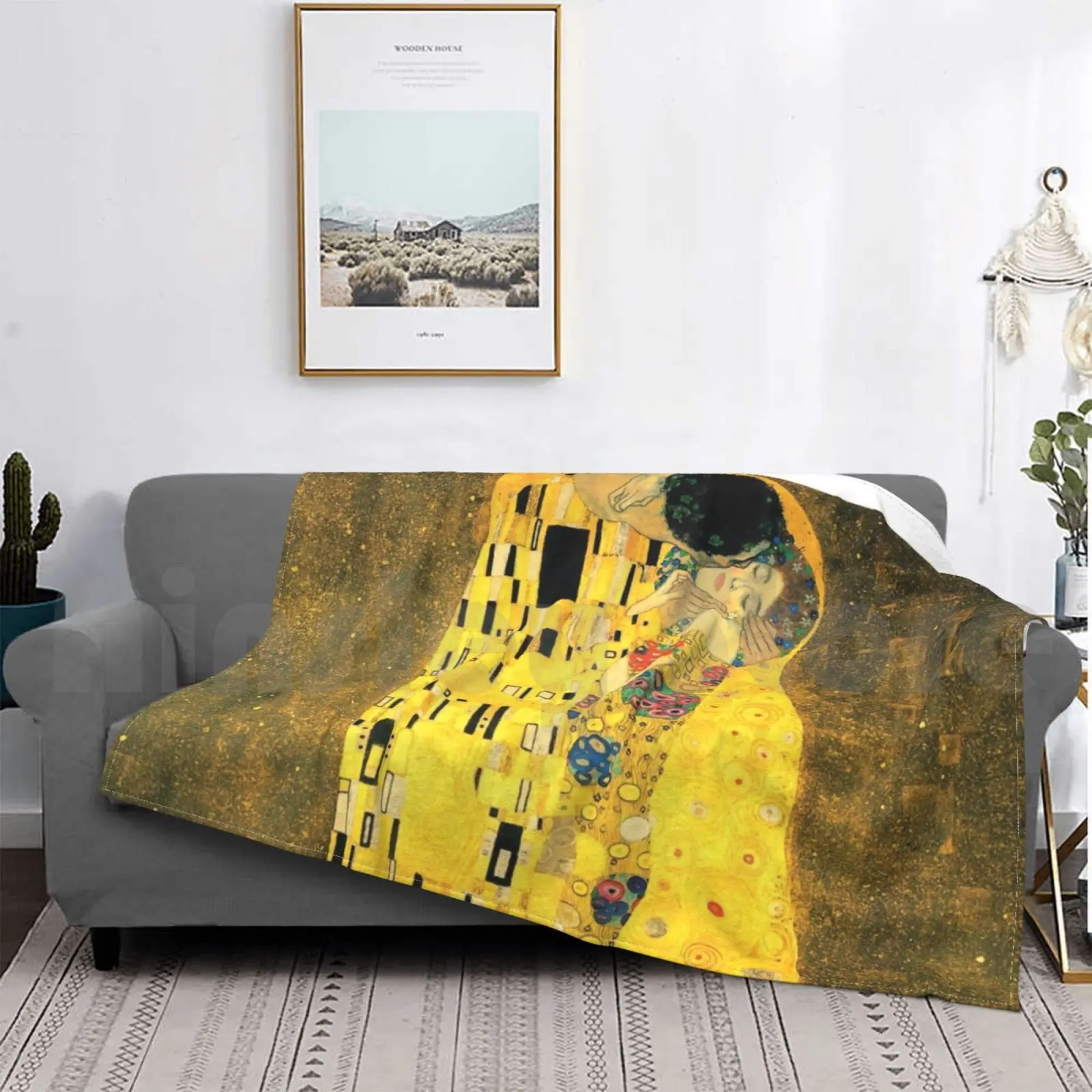 

Поцелуй Густав Климт модное одеяло по индивидуальному заказу Густав Климт поцелуй Романтика поцелуи Романтика желтый