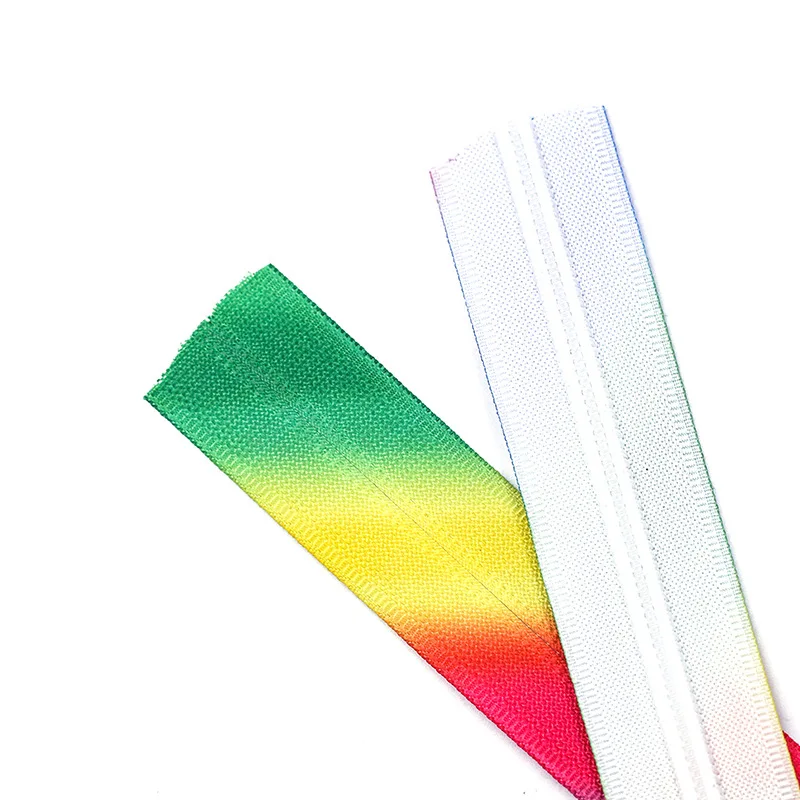 10 шт./партия Радужный нейлон 5 # молния цвет открытый хвост закрытый градиент