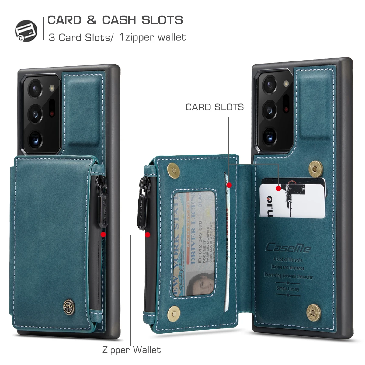 Роскошный кожаный чехол бумажник для Samsung Galaxy A51 A71 S8 S9 S10 Note10 S20 S21 Plus Note20