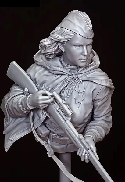 Новинка в разобранном виде 1/10 древняя женщина полицейский бюст фигурка из смолы