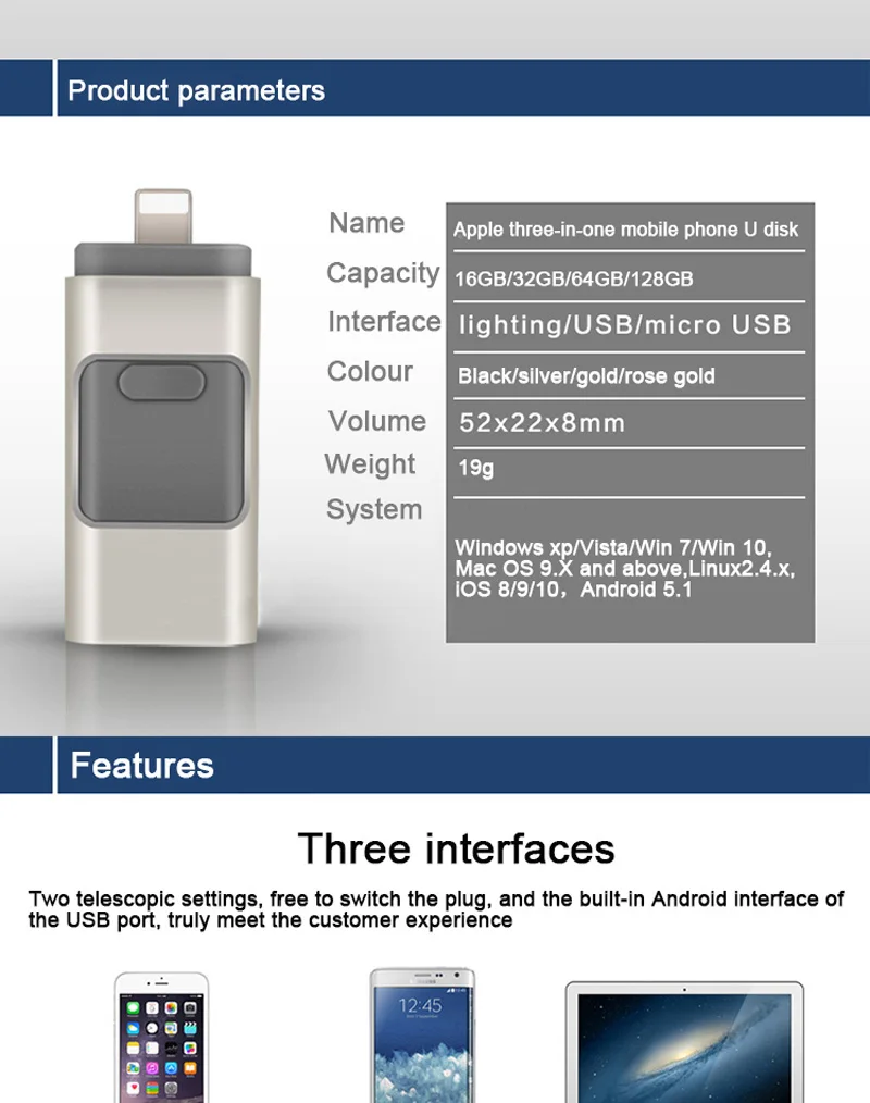 3 в 1 OTG USB флэш-накопитель USB 3,0 для iPhone/iPad/IOS/Android/PC 128 Гб 64 ГБ 32 ГБ 16 ГБ Флешка для huawei sony ФЛЕШКА мини флешки флешка гитара флешка мини