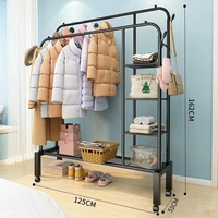 simple drying rack floor folding bedroom single pole indoor clothes rail hanger balcony drying clothes rack household