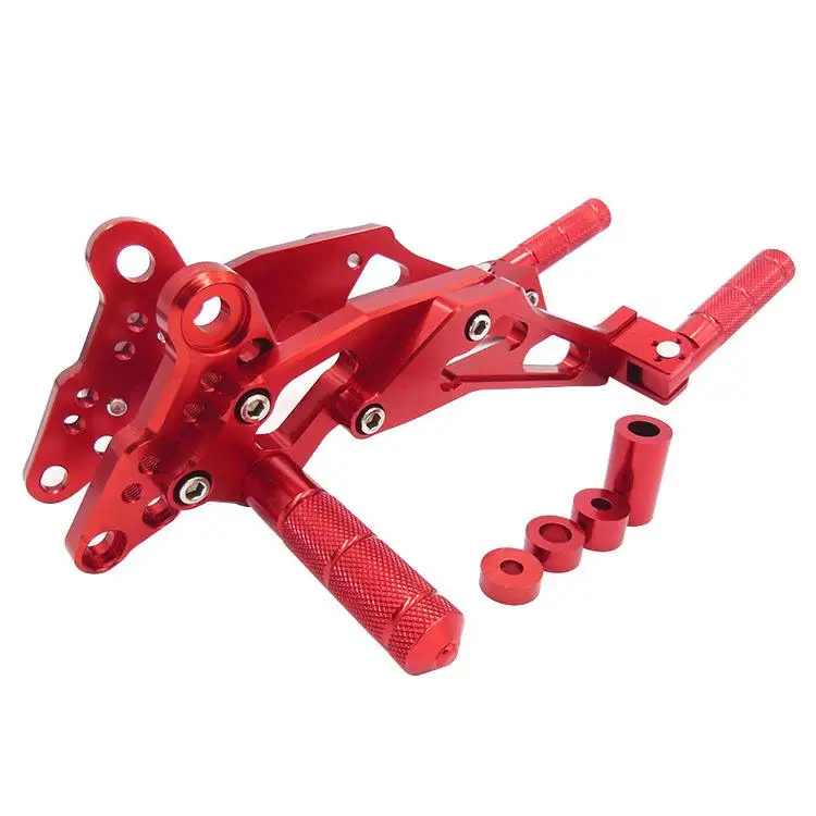 

Motocyle Footrests CNC Adjustable Rearset Foot Rest Pegs Foot Pedal Motocyle Rear Foot Pegs Universal Accessories