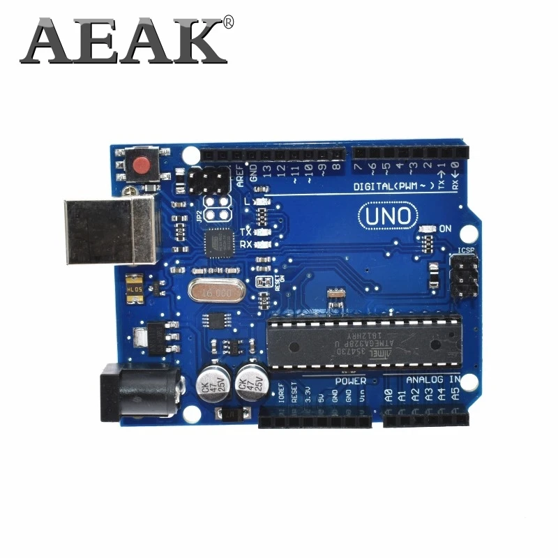 AEAK умная электроника UNO R3 MEGA328P ATMEGA16U2 макетная плата без USB кабеля для arduino Diy стартовый комплект