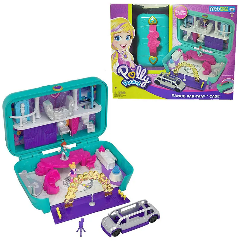 Оригинальная Polly Pocket World мини кукла с сокровищами дом девочка принцесса аксессуары музыкальные куклы коробка музыкальная шкатулка детские игрушки Juguetes - Цвет: FRY41