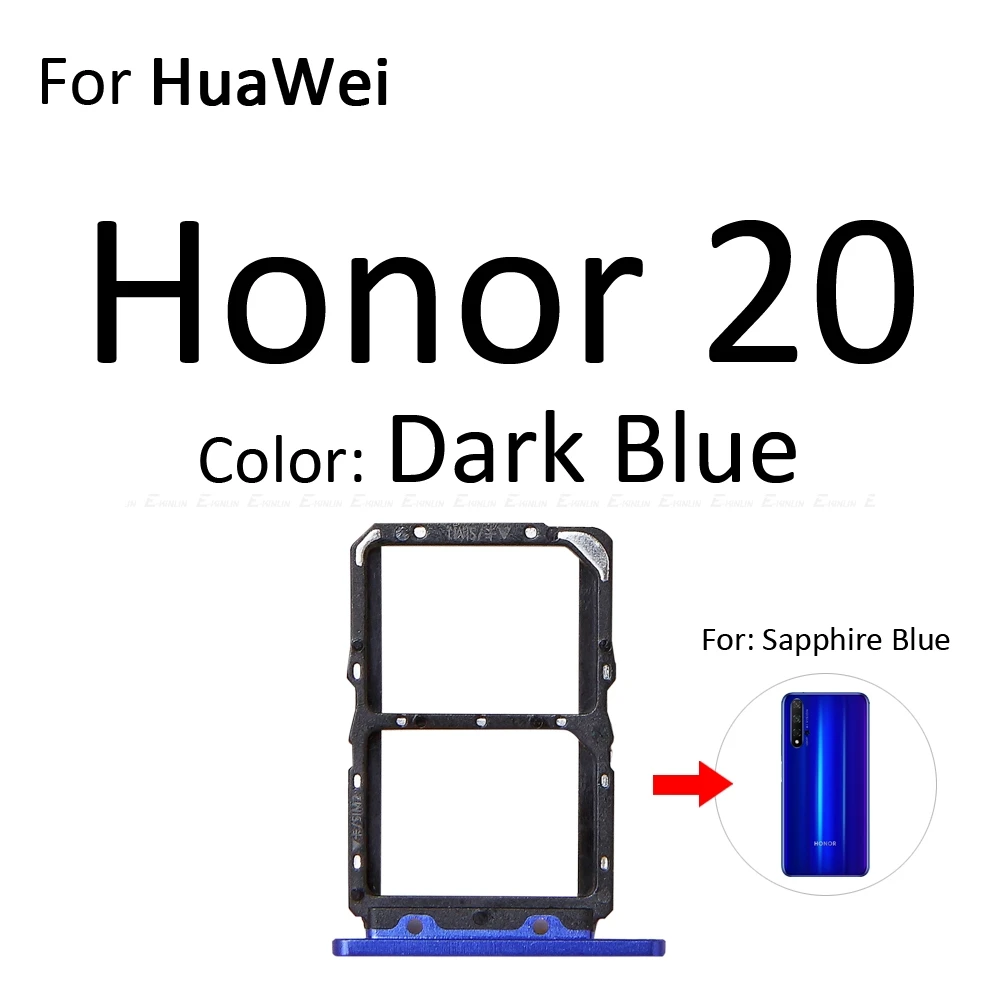 Карта Micro SD Sim карты слот, разъем для лотка адаптер Коннектор кард-ридера для HuaWei Honor вид 20 Pro Lite 20i контейнер держатель