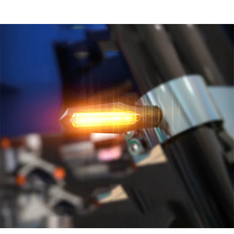 

waterproof yellow motorbike indicator moto LED for yamaha honda suzuki 10MM screw retro universal flasher motorcycle accessories