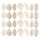 50 шт., Деревянные Подвески в виде элементов