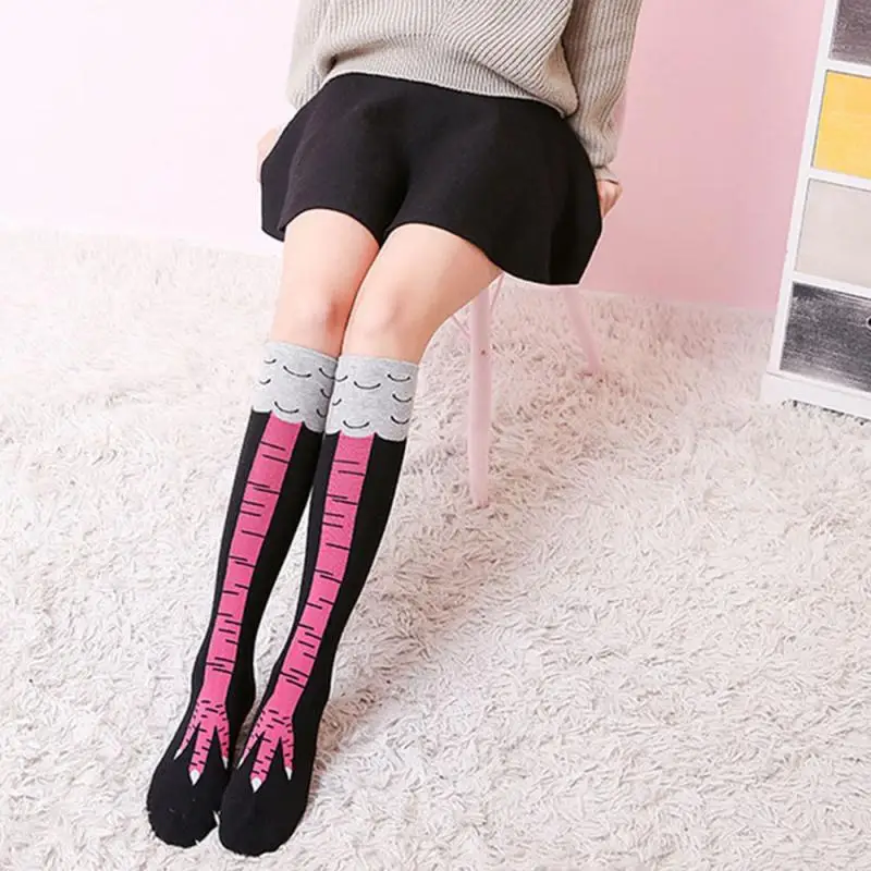 Пара забавных носков с рисунком куриных ножек высококачественные чулки для