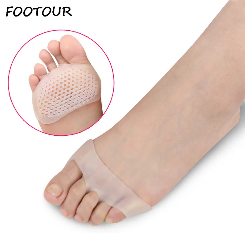 

FOOTOUR Silicone Gel Insoles Forefoot Pads for Women High Heel Shoes Anti Slippery Feet Pain Relief Health Care Shoe Insole
